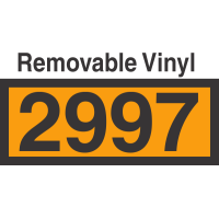 UN2997 Removable Vinyl DOT Orange Panel