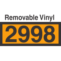 UN2998 Removable Vinyl DOT Orange Panel