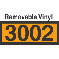 UN3002 Removable Vinyl DOT Orange Panel