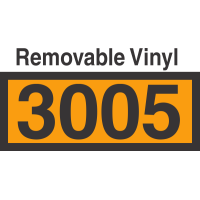 UN3005 Removable Vinyl DOT Orange Panel