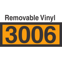 UN3006 Removable Vinyl DOT Orange Panel