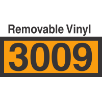 UN3009 Removable Vinyl DOT Orange Panel