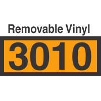 UN3010 Removable Vinyl DOT Orange Panel