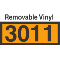 UN3011 Removable Vinyl DOT Orange Panel