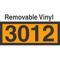 UN3012 Removable Vinyl DOT Orange Panel