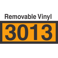 UN3013 Removable Vinyl DOT Orange Panel