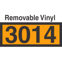 UN3014 Removable Vinyl DOT Orange Panel