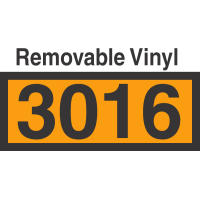 UN3016 Removable Vinyl DOT Orange Panel