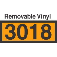 UN3018 Removable Vinyl DOT Orange Panel