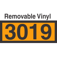 UN3019 Removable Vinyl DOT Orange Panel