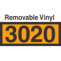 UN3020 Removable Vinyl DOT Orange Panel