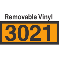 UN3021 Removable Vinyl DOT Orange Panel