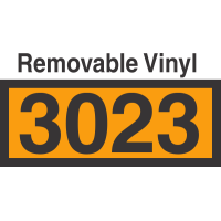 UN3023 Removable Vinyl DOT Orange Panel