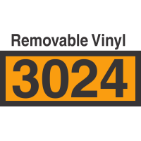 UN3024 Removable Vinyl DOT Orange Panel