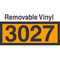 UN3027 Removable Vinyl DOT Orange Panel