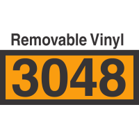 UN3048 Removable Vinyl DOT Orange Panel