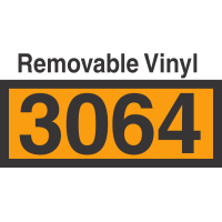 UN3064 Removable Vinyl DOT Orange Panel