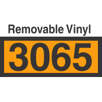 UN3065 Removable Vinyl DOT Orange Panel