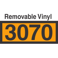 UN3070 Removable Vinyl DOT Orange Panel