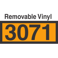 UN3071 Removable Vinyl DOT Orange Panel