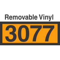 UN3077 Removable Vinyl DOT Orange Panel