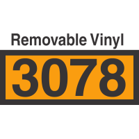 UN3078 Removable Vinyl DOT Orange Panel