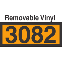 UN3082 Removable Vinyl DOT Orange Panel