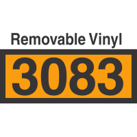 UN3083 Removable Vinyl DOT Orange Panel