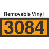 UN3084 Removable Vinyl DOT Orange Panel