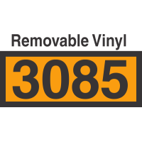 UN3085 Removable Vinyl DOT Orange Panel