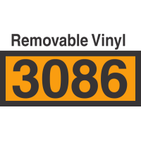 UN3086 Removable Vinyl DOT Orange Panel