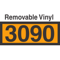 UN3090 Removable Vinyl DOT Orange Panel