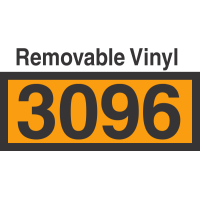 UN3096 Removable Vinyl DOT Orange Panel