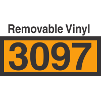 UN3097 Removable Vinyl DOT Orange Panel