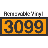 UN3099 Removable Vinyl DOT Orange Panel