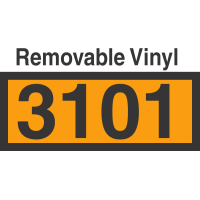 UN3101 Removable Vinyl DOT Orange Panel