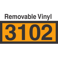 UN3102 Removable Vinyl DOT Orange Panel