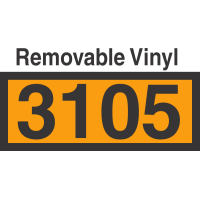 UN3105 Removable Vinyl DOT Orange Panel