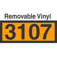 UN3107 Removable Vinyl DOT Orange Panel