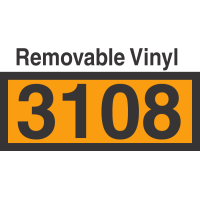 UN3108 Removable Vinyl DOT Orange Panel