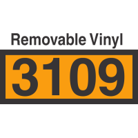 UN3109 Removable Vinyl DOT Orange Panel