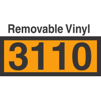 UN3110 Removable Vinyl DOT Orange Panel