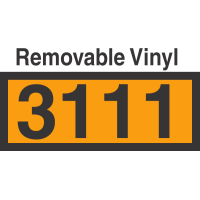 UN3111 Removable Vinyl DOT Orange Panel