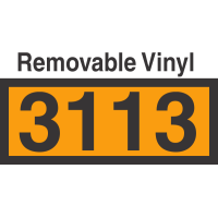 UN3113 Removable Vinyl DOT Orange Panel