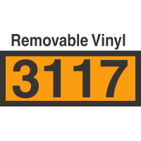 UN3117 Removable Vinyl DOT Orange Panel