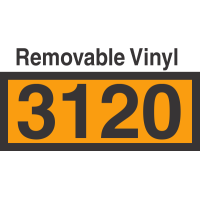 UN3120 Removable Vinyl DOT Orange Panel