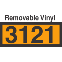 UN3121 Removable Vinyl DOT Orange Panel