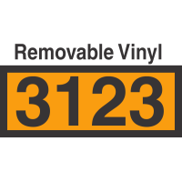 UN3123 Removable Vinyl DOT Orange Panel