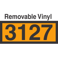 UN3127 Removable Vinyl DOT Orange Panel