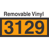 UN3129 Removable Vinyl DOT Orange Panel